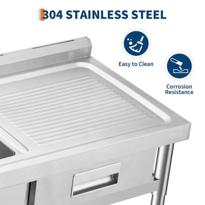 Cubeta amplía de fregadero tipo banco de trabajo